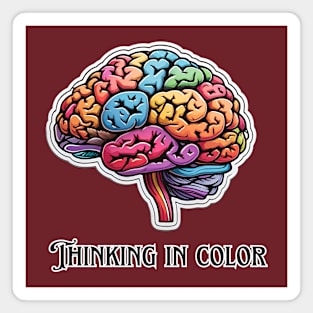 Thinking in color Magnet